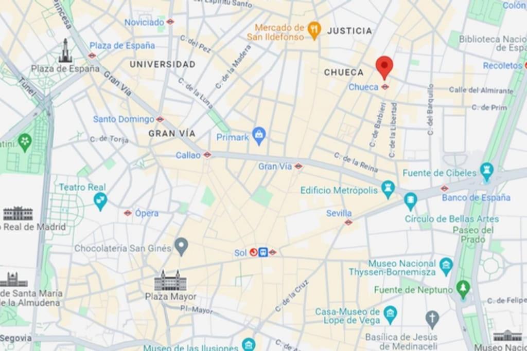 Super Cool Apt Para 4Pax En Plaza De Chueca Madrid Eksteriør bilde